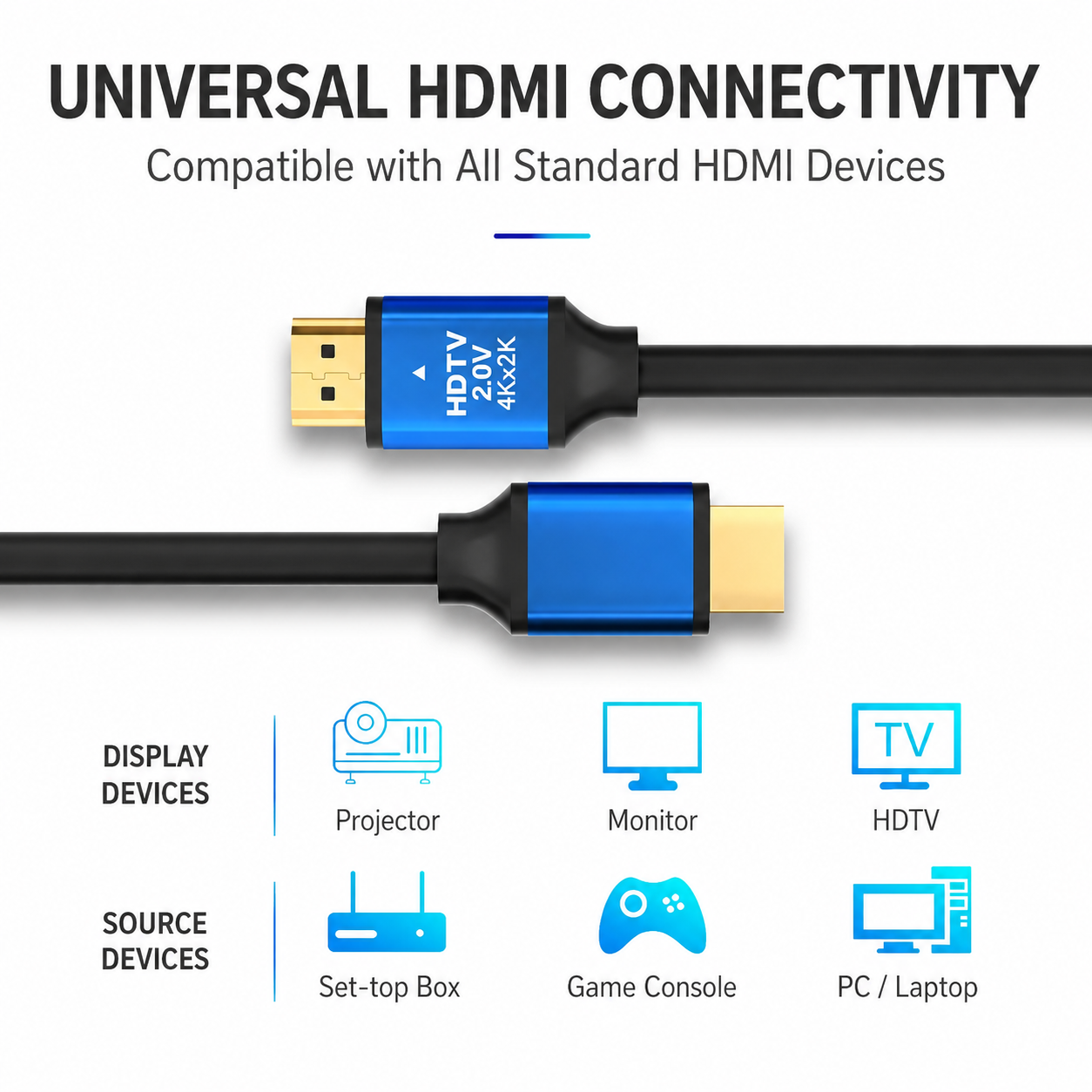 HD 2.0V Premium High Speed HDTV Cable