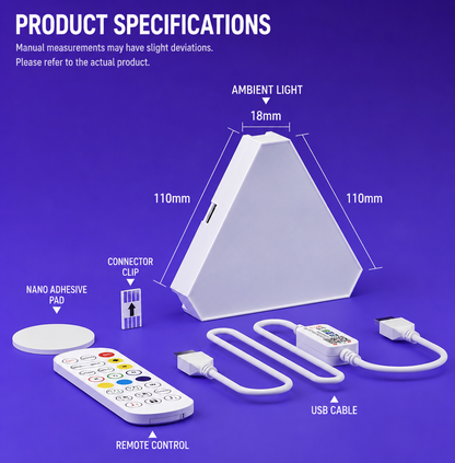 Smart Quantum RGB Hexagon Wall Lights