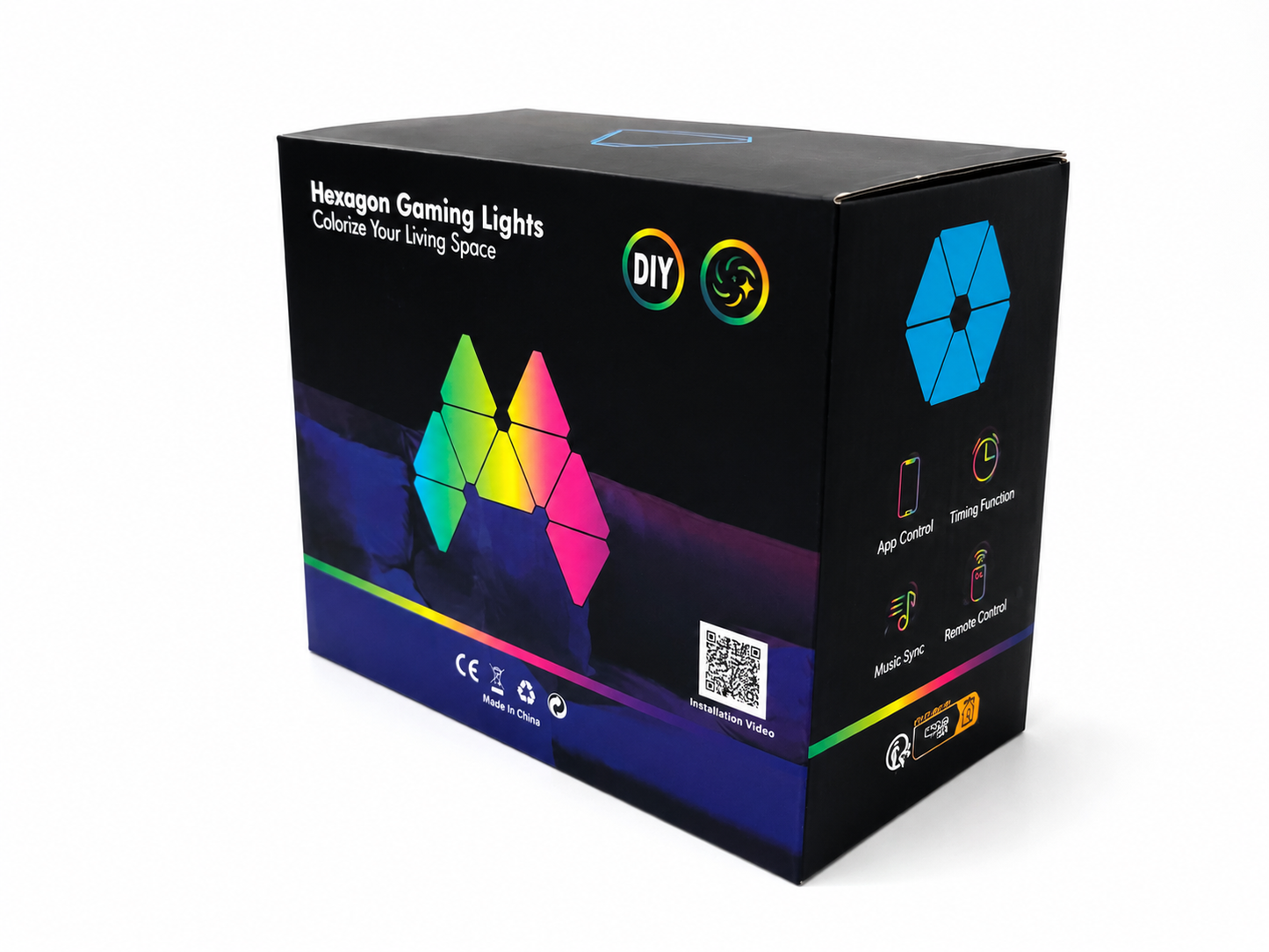 Smart Quantum RGB Hexagon Wall Lights