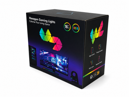 Smart Quantum RGB Hexagon Wall Lights